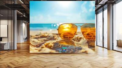 A photography of hot summer Wall mural