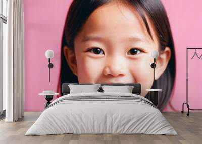 Happy Little Girl Portrait Wall mural