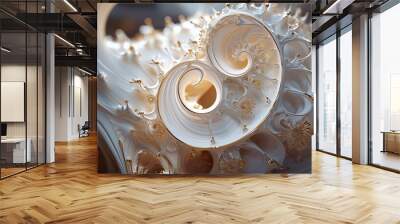 Abstract fractal art geometric composition background Wall mural