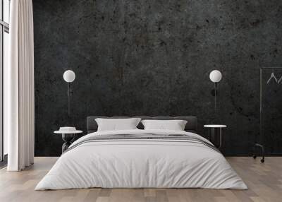 Dark abstract black wall texture Wall mural