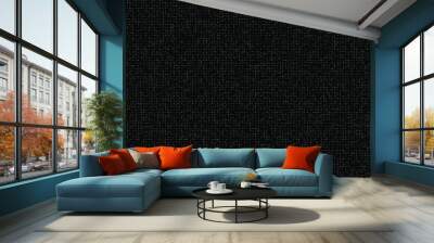 Monochrome dark geometric grid background Modern dark black abstract noise texture Wall mural