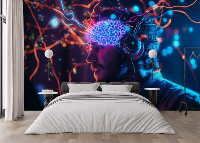 Brains work Wall mural