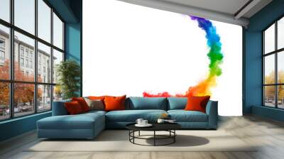 Floating colour powder Dust Photoshop Overlays, Sparkling Glitter powder, colored dust effect, png Wall mural