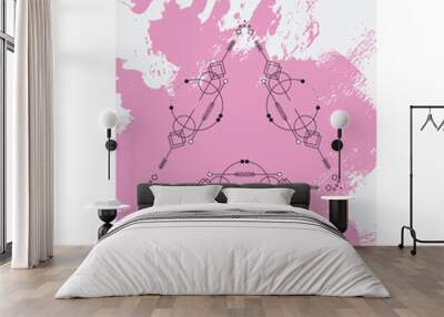 Vector illustration of a mystic sign Wall mural