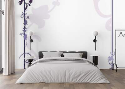 violet frame Wall mural