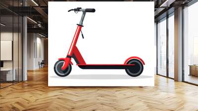 Scooter icon design isolated on white background. Electric scooter in flat style. Vector illustration Wall mural