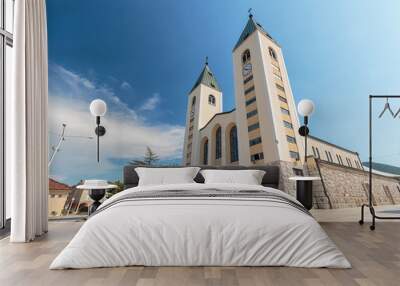 the parish church of st. james, the shrine of our lady of medugorje Wall mural