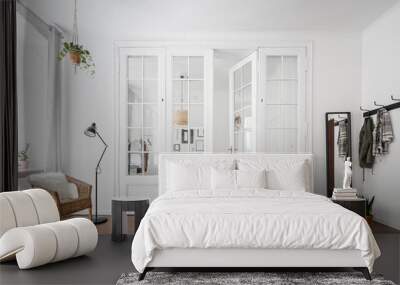 Living room in renovated townhouse Wall mural