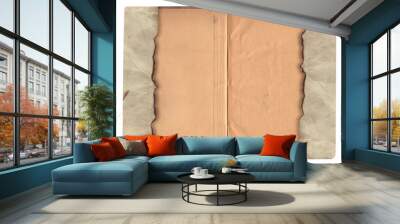 Old vintage rough texture retro paper with stains and scratches background Wall mural