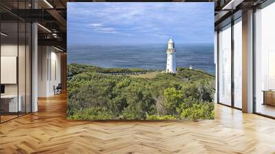 Cape Otway Lighthouse with the sea behind Wall mural