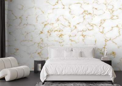 panorama white marble and gold mineral texture luxury interior wall tile Wall mural