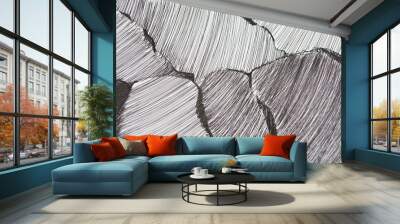 Textur Schraffur Tinte Tusche Wall mural