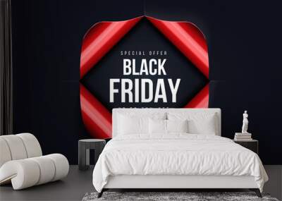 Black Friday sale background 2 Wall mural