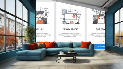 Flat line Oneboarding Concepts Vol.2 - 2 Wall mural