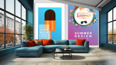 Summer Flyer Design 2 Wall mural