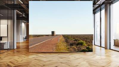  A large road train on a remote highway, Australia Wall mural