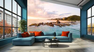 Currumbin Beach also known as Currumbin Alley at sunrise on the Gold Coast in Queensland in Australia Wall mural