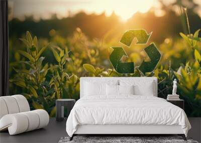 Recycle Green Environment Conservation Eco Concept Wall mural