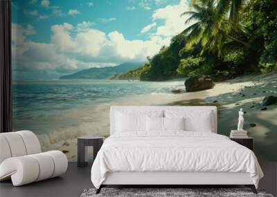 tropical beach Wall mural