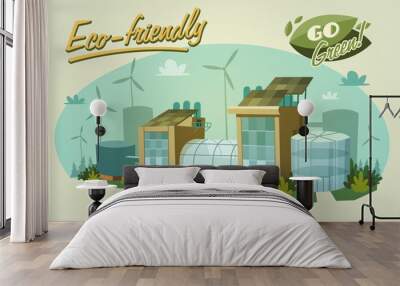 Eco poster Wall mural