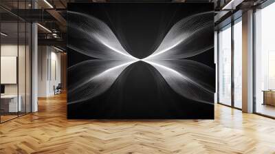 Classic symmetrical black line design for custom wallpaper Wall mural