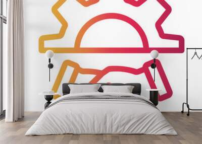 cooperate icon Wall mural