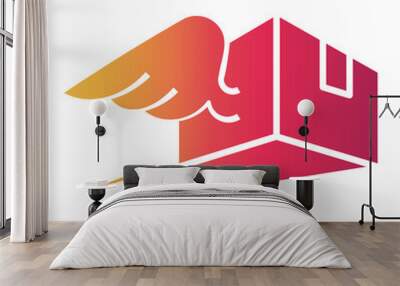 delivery icon Wall mural