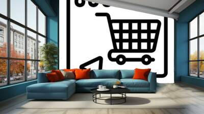 online store icon Wall mural