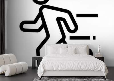 running icon Wall mural