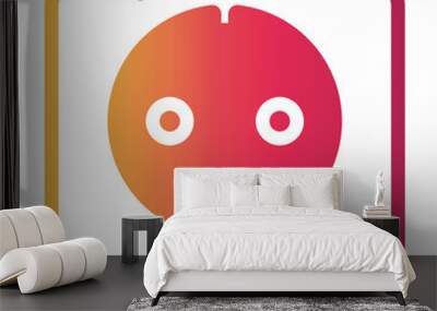 power socket icon Wall mural