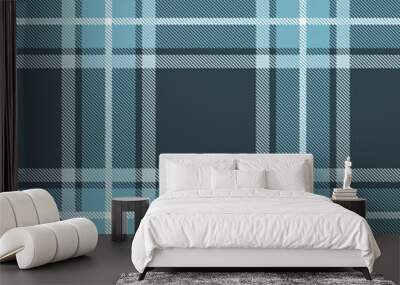 Seamless tartan plaid pattern. Checkered fabric texture background. Wall mural