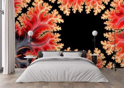 An abstract shape of Fractals Wall mural