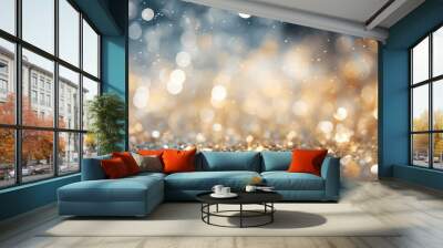 colorful festive abstract blurred bokeh background Wall mural