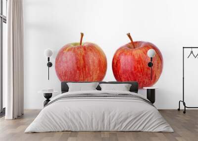  red apple isolated on white. Wall mural