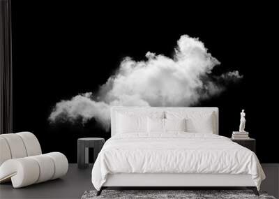 clouds over black  sky Wall mural