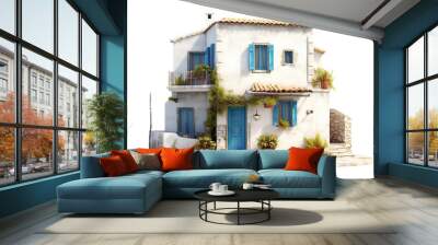 Classic Greek island house Wall mural