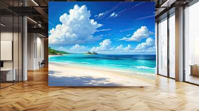 Beautiful beach Wall mural