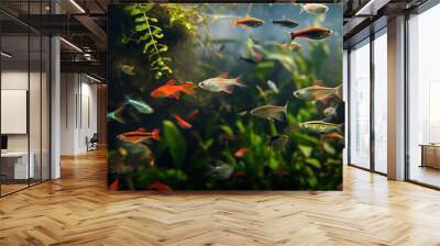 fish in aquarium Wall mural