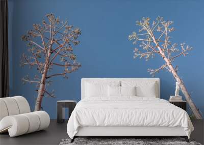 2 Cyprus Tree's Wall mural