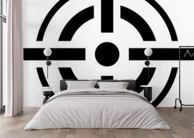 aim icon. firearm, gun, weapon, vector Wall mural