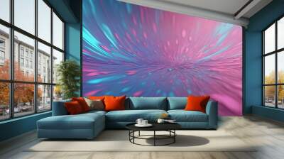 abstract holographic background with flowers Wall mural