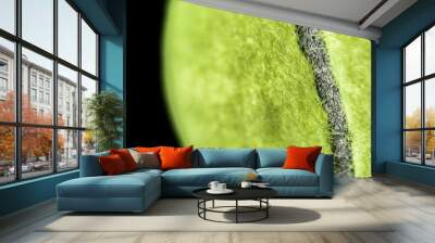 Macro Photo of Tennis Ball Seam Wall mural