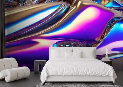 Metallic textures Wall mural