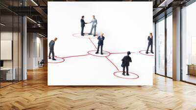 business networking Wall mural