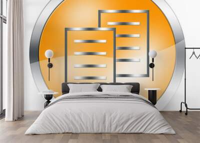 bouton document Wall mural