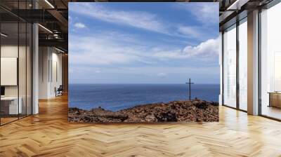 Distant horizon from El Hierro island Wall mural