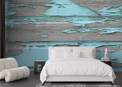 Flaking paint on wood Wall mural