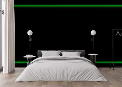 Green laser border Wall mural