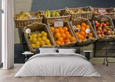 England UK. grocery grocers food and vegetable market, fresh organic produce, Wall mural