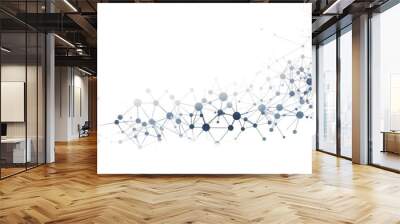 data conncetion, technology business background copy space for websites, modern abstract design Wall mural